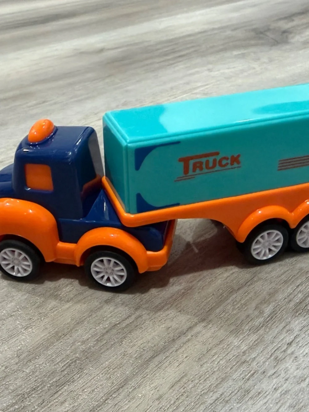 Forty4 Pull Back Toy Cars Trucks Bus Mixer Semi Lot of 4